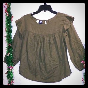 ROUTE 66 olive green top